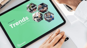 Market trends document on tablet