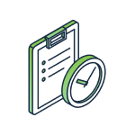 icono de libreta y reloj
